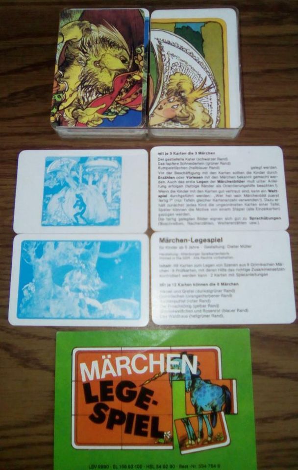 MÄRCHEN-Legespiel Spielkarten DDR-Top 