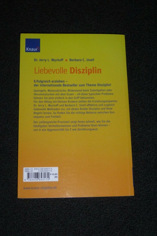Knaur Buch Liebevolle Disziplin Erziehungsfragen von A bis Z neu in Hannover - Misburg-Anderten