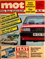 MOT die Auto Zeitschrift 14/1984 Renault Espace Saab 9000 16v Essen - Essen-Frintrop Vorschau