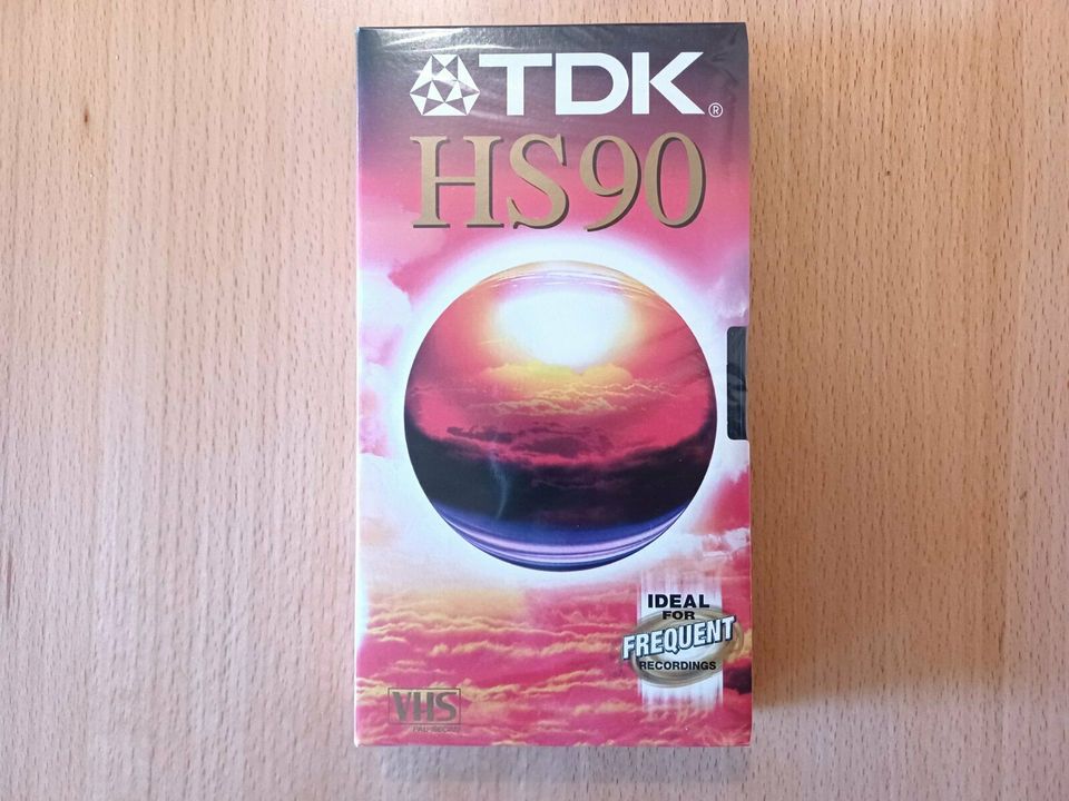 3x Videokassette VHS TDK HS90 1,5 Std. Videorecorder analog in Westerheim