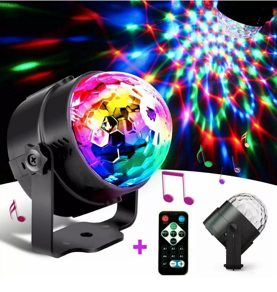 3W LED Disco Lichteffekt Discokugel RGB DJ Party Bühnenbeleuchtung Effekt Licht 