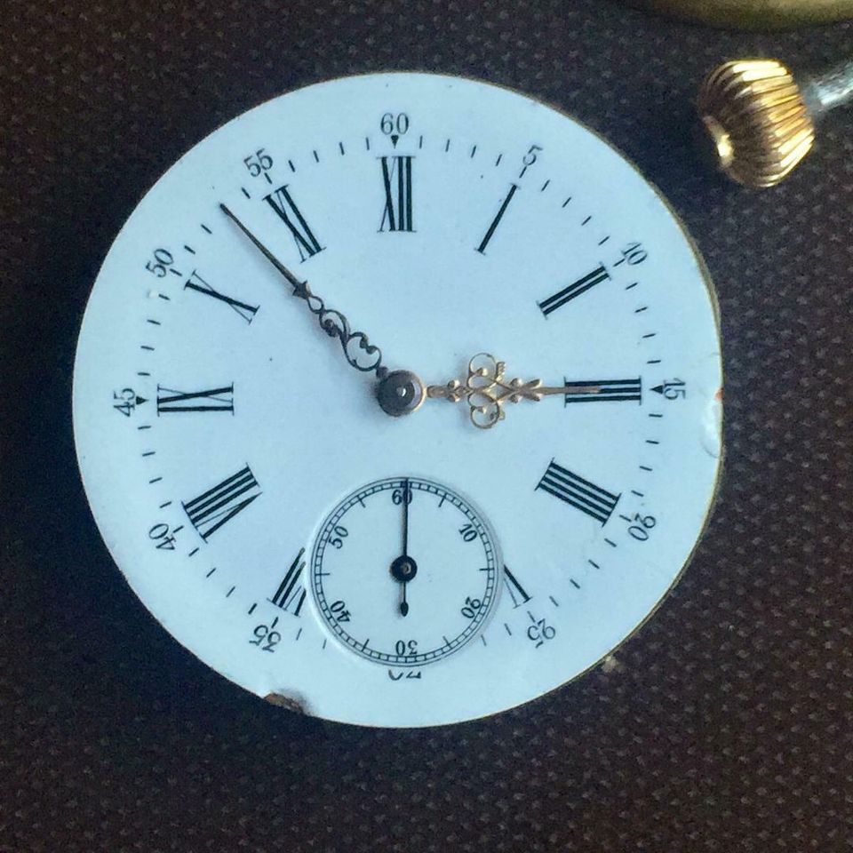 2 x Uhrwerk für Taschenuhr (Invicta u.a.) antik in Brüel