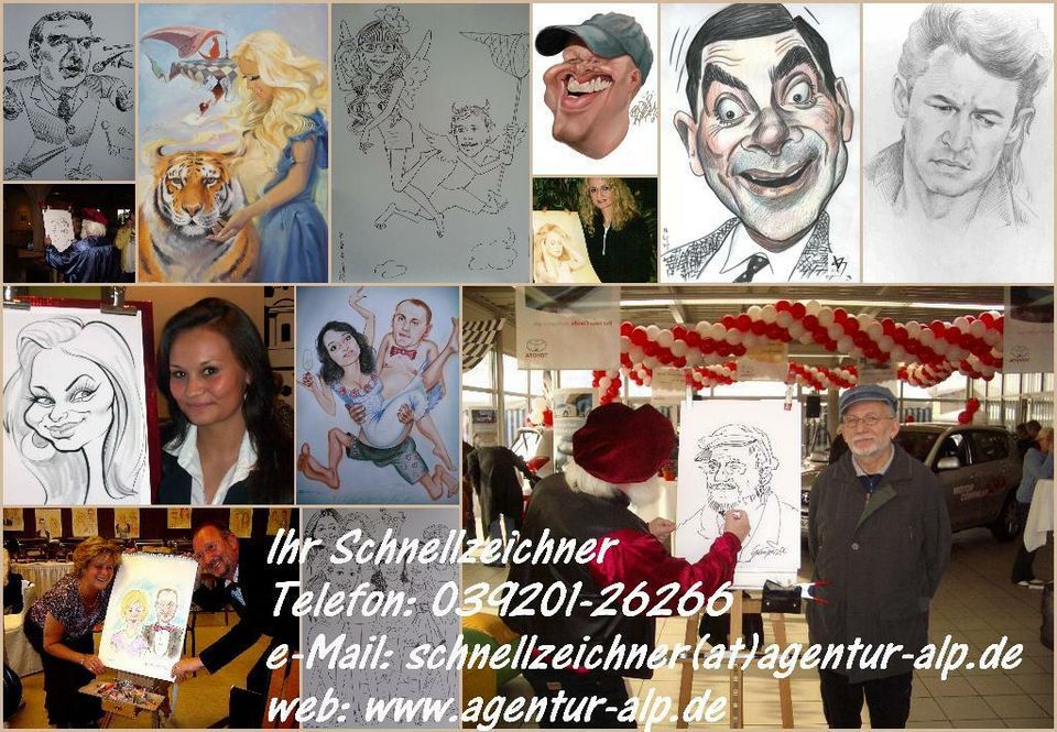 Karikaturist & Schnellzeichner f. Ihre Feier preiswert zu buchen in Sachsen-Anhalt - Magdeburg