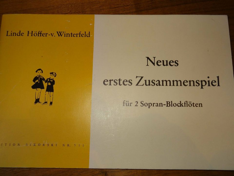 Notenbücher für Sopran-u. Altblockflöte (4 Stück) in Bayern - Ingolstadt