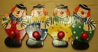 Tolle Kindergarderobe aus Holz mit 4 lustigen Clowns Hessen - Nauheim Vorschau