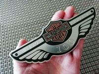 Aufkleber Aluminium 3D Harley Davidson 100 Jahre 17,6 x  6,6cm Duisburg - Duisburg-Süd Vorschau
