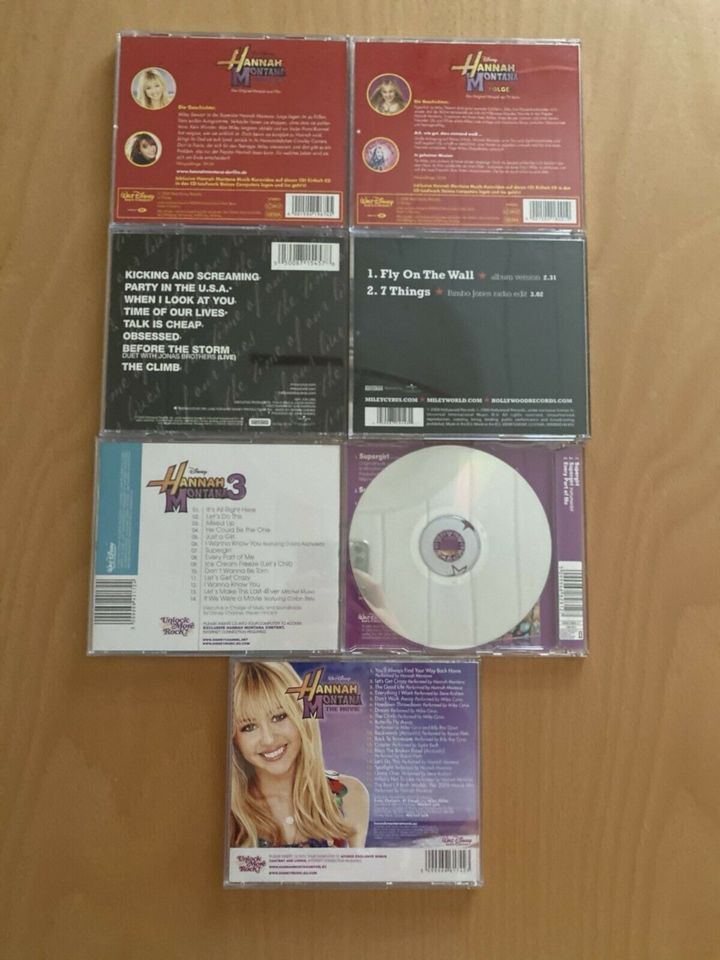 Hannah Montana und Miley Cyrus CDs (5 Stück) in Baden-Württemberg - Mannheim
