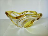 Glas- Schale Transparent und Gelb 22 cm  Murano® Bayern - Fürth Vorschau