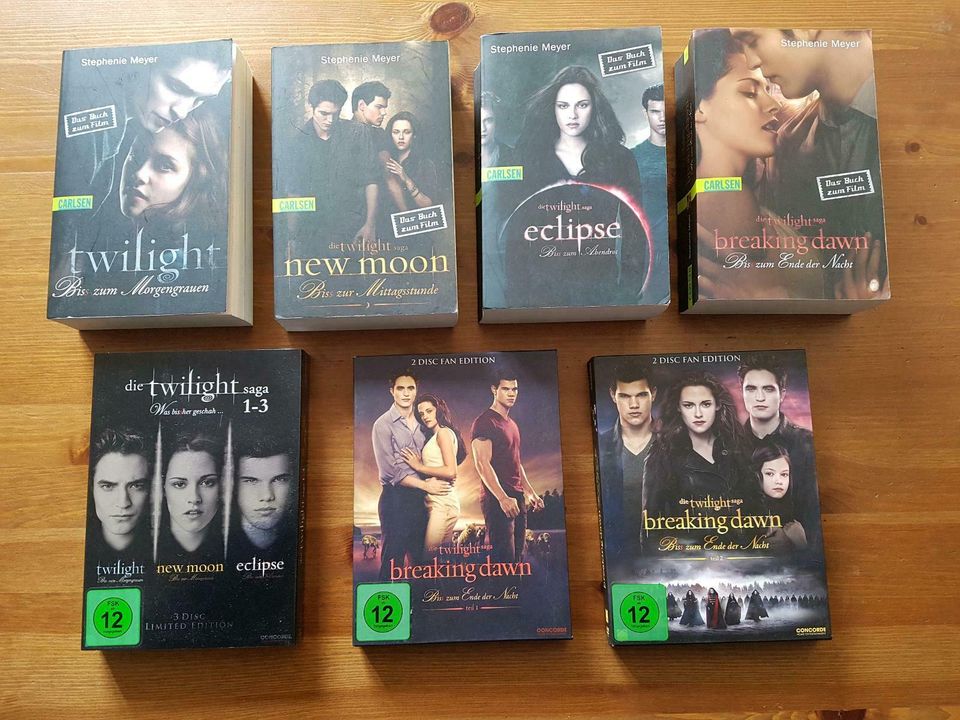 4x Bücher und 3x DVD - Twilight , 35 Euro zusammen in Oebisfelde-Weferlingen