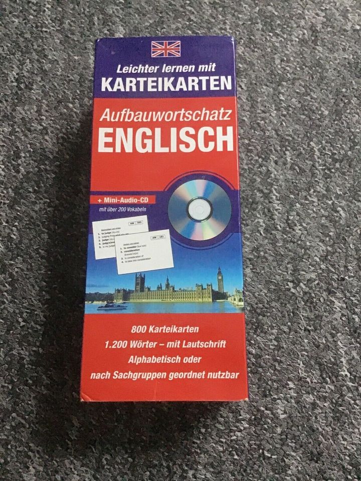 Karteikarten Englisch Aufbauwortschatz in München