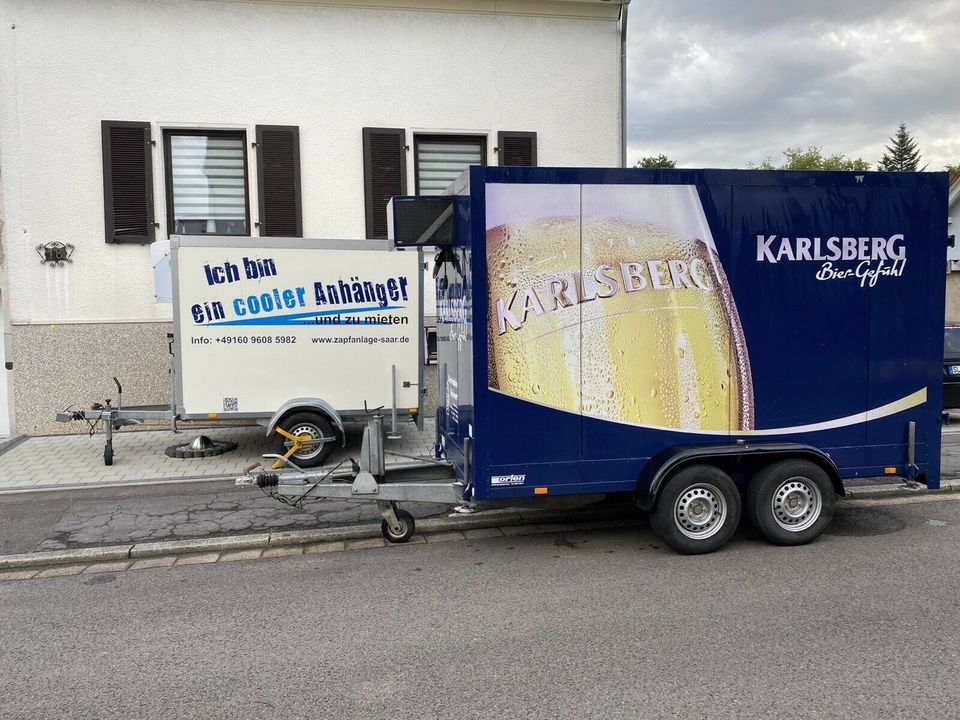 Partymaus Verkaufswagen Bierstand Kühlanhänger Zapfanlage in Wadgassen