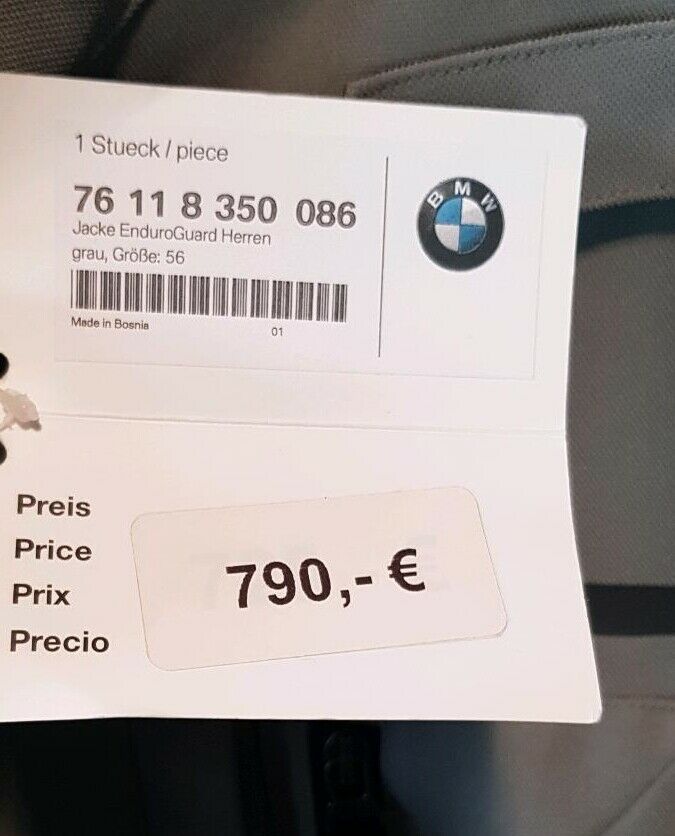BMW Jacke EnduroGuard Herren Gr. 56 in Lohne