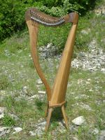 Schlanke Harfe 22 Saiten + Füße Reiseharfe Anfängerharfe +Zubehör Baden-Württemberg - Horgenzell Vorschau
