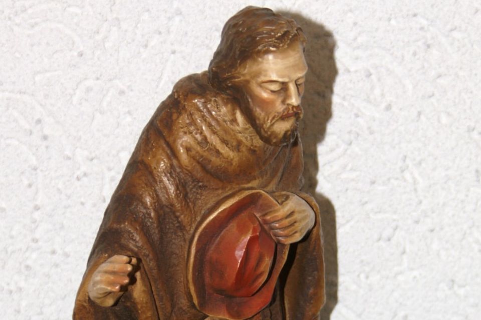 CAROLUS KRIPPE 20 cm Krippenfigur Hirte Berkalith Weihnachtskripp in Bubesheim