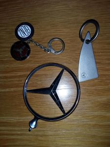 Schlüsselanhänger Mercedes Stern als Chip E-Klasse W123 S123 C123 
