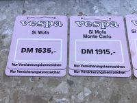 Vespa Piaggio SI Mofa Moped Preisschild Monte Carlo Tutto Rosso Duisburg - Homberg/Ruhrort/Baerl Vorschau