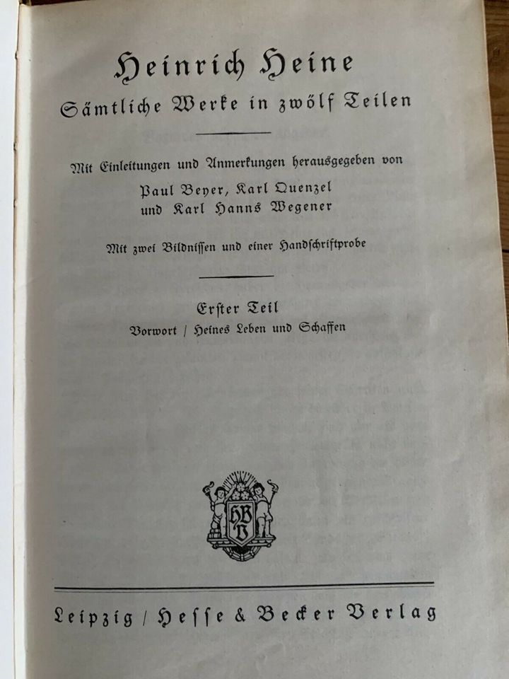 Heines Werke in fünf Bänden in Niedersachsen - Rinteln