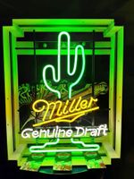 Miller Kaktus Licht Neonwerbung Reklame  US Bier Deko Retro Kult Nordrhein-Westfalen - Mülheim (Ruhr) Vorschau