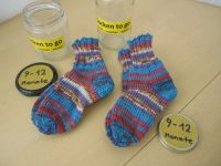 handgestrickte Socken, Gr. 9-12 Monate, Unikate Hessen - Biedenkopf Vorschau