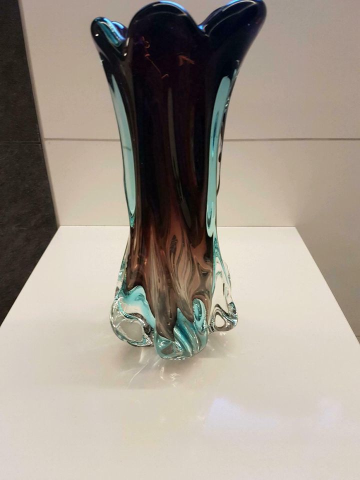 SCHÖNE  Glaskunst   Czech Skrdlovice.SKLO 1950/60  Vase .Top. in Nordrhein-Westfalen - Elsdorf