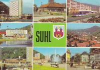 Postkarte Suhl, Thüringen, 8 Ansichten, Bild und Heimat, 1982 Hamburg - Harburg Vorschau