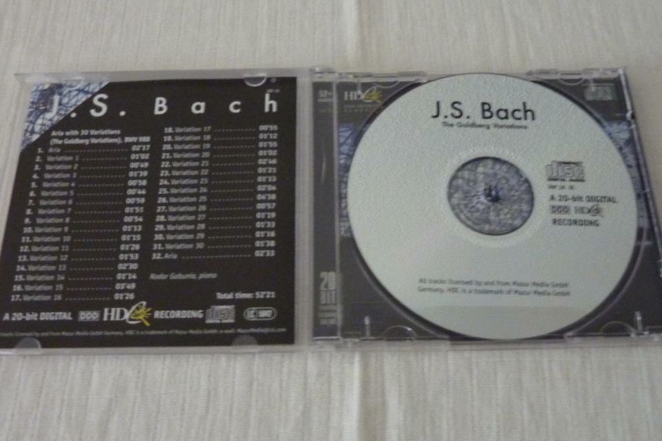 J. S. Bach "The Goldberg Variations" CD in Plochingen