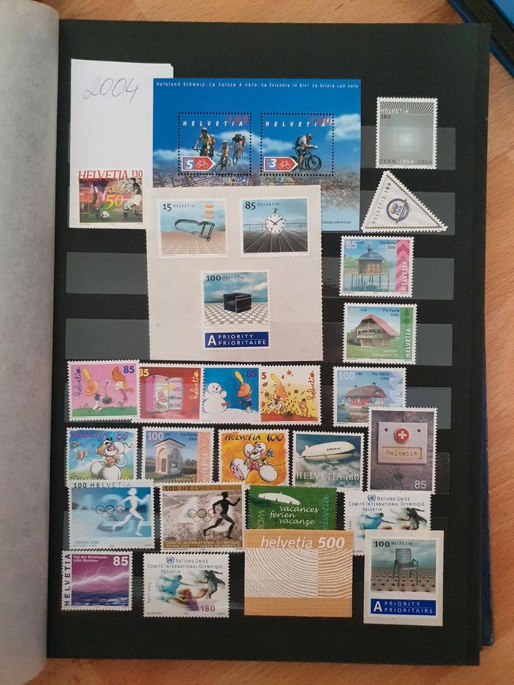 Briefmarken Sammlung Schweiz Liechtenstein in Marnheim