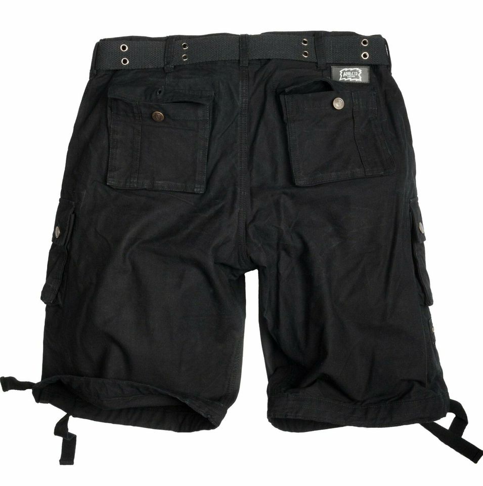 Ultra Cargo Shorts Schwarz  Vintage Shorts S Bis 5XL in Gescher