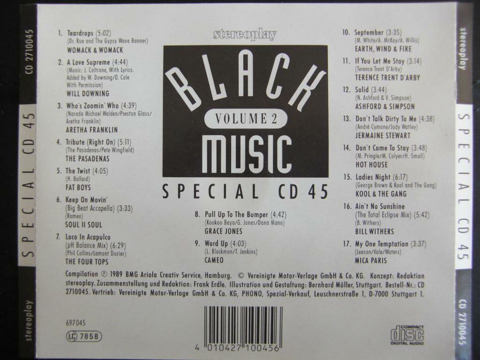 CD - STEREOPLAY Nr.45: Black Music Volume 2 in Nordrhein-Westfalen - Kaarst