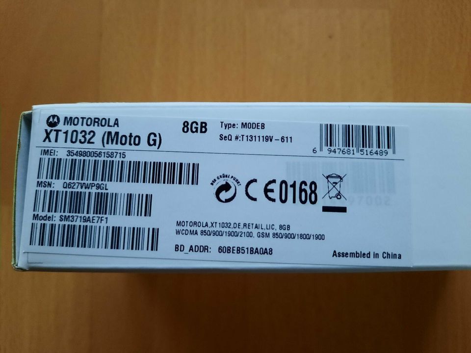 Motorola moto g 8 GB in Altenbeken