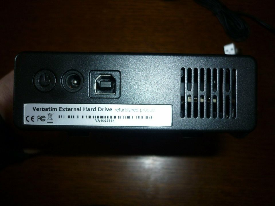 1TB externe USB SATA 3,5" Festplatte Verbatim in Wandsbek - Hamburg Poppenbüttel