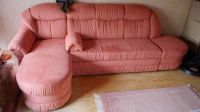 Couch mit Schlaffunktion, Bettkasten und Hocker in TerraCotta Hessen - Egelsbach Vorschau