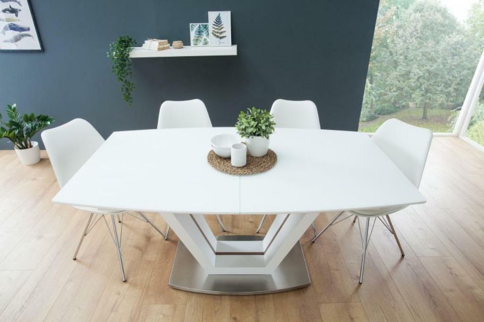 Esstisch Tisch weiß hochglanz ausziehbar 160-220cm in Chemnitz