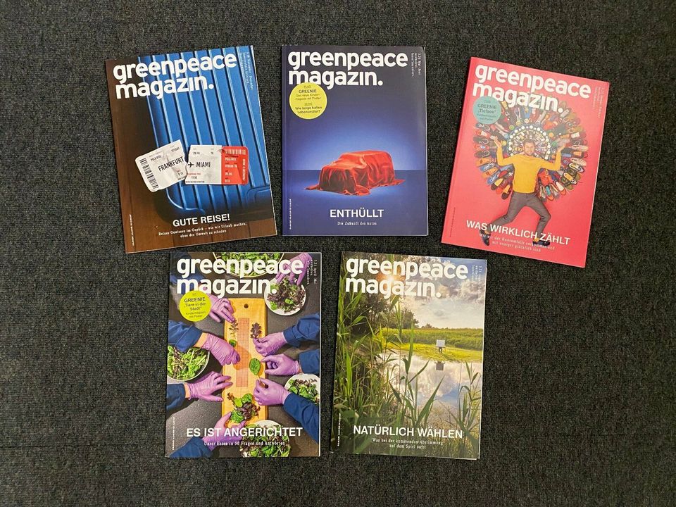 GREENPEACE Magazin 2019 bis 2021 - 5 aktuelle Ausgaben - NEU in Norderstedt